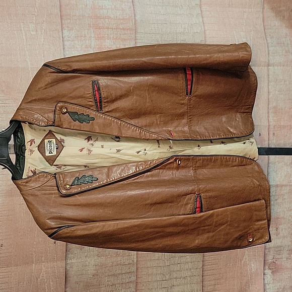 Picdor Other - PICOR Men's Brown Leather Coat